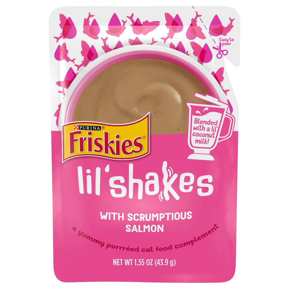 Friskies Lil’ Shakes With Scrumptious Salmon Cat Food (1.6 oz)