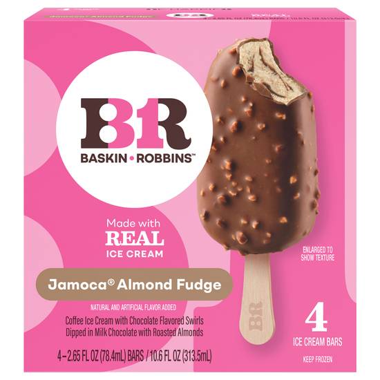 Baskin-Robbins Jamoca Fudge Ice Cream Bars (chocolate-coffee-almond)