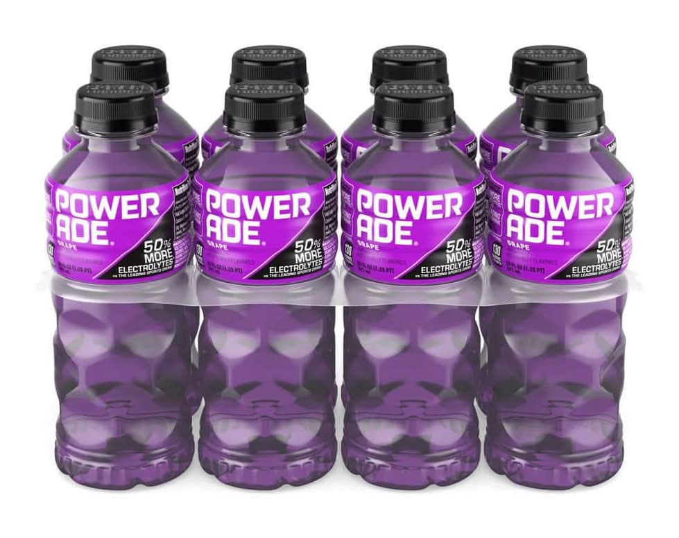 Powerade Powerade Grape Bottles, 20 Fl. Oz., 8 Pack