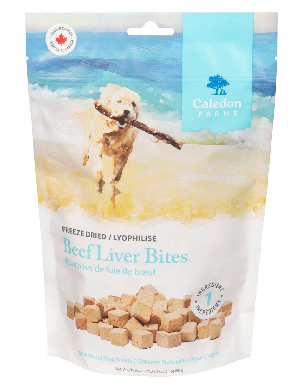 Caledon farms bouchées de foie-boeuf (150 g) - all natural dog treats, beef liver bites (150 g)