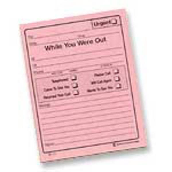 Adams "While You Were Out" Pink 50 Sheets Message Pads