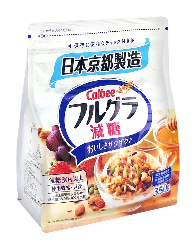 Calbee富果樂減糖麥片 <350g克 x 1 x 1PC包>