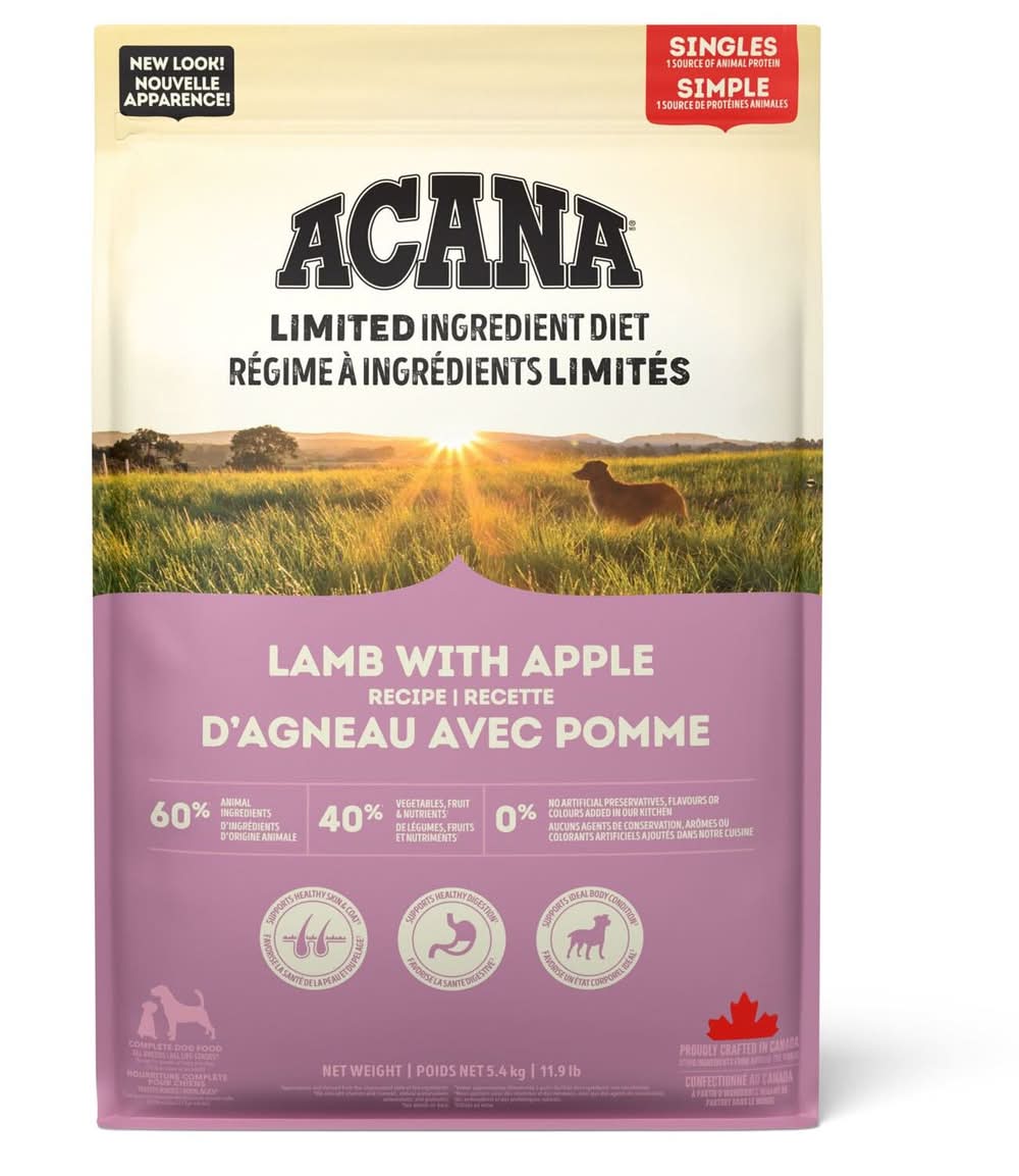 ACANA Singles Lamb & Apple Recipe Dog Food, 11.9 lb
