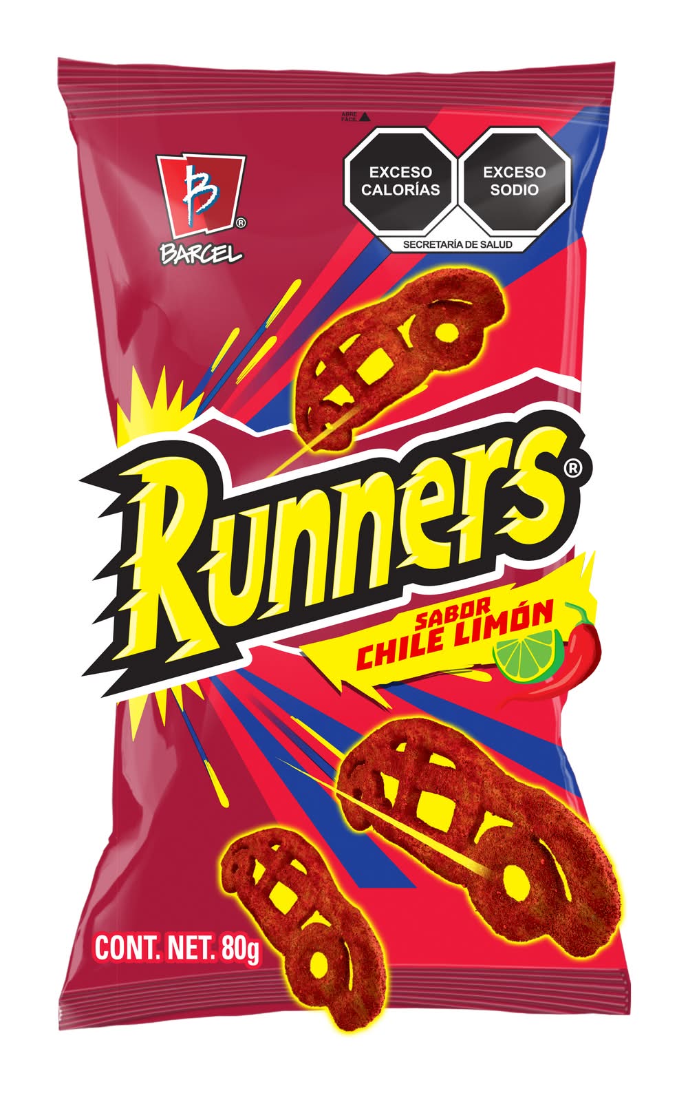 Runners · Frituras de maíz, salsa picante (80 g)