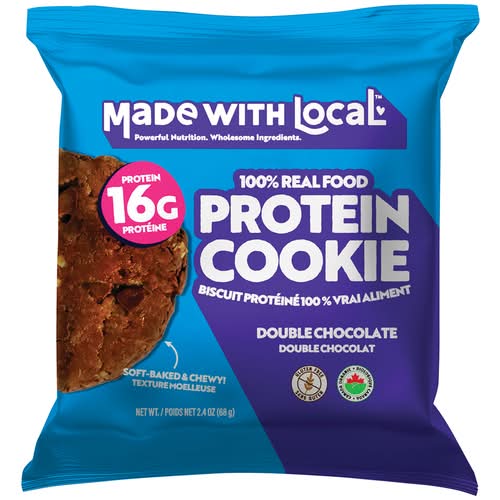 Made With Local 100% Real Food Protein Cookie, Double Chocolate (68 g)