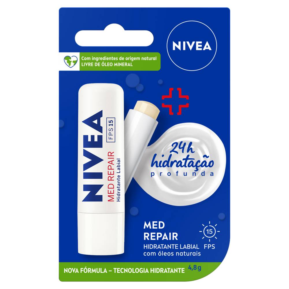 Nivea hidratante labial med repair fps15 (4,8 g)