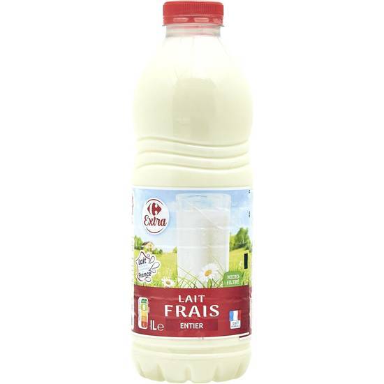 Carrefour Extra - Lait frais entier (1L)