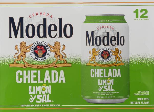 Modelo Y Sal Beer (12 ct, 12 fl oz) (limon)
