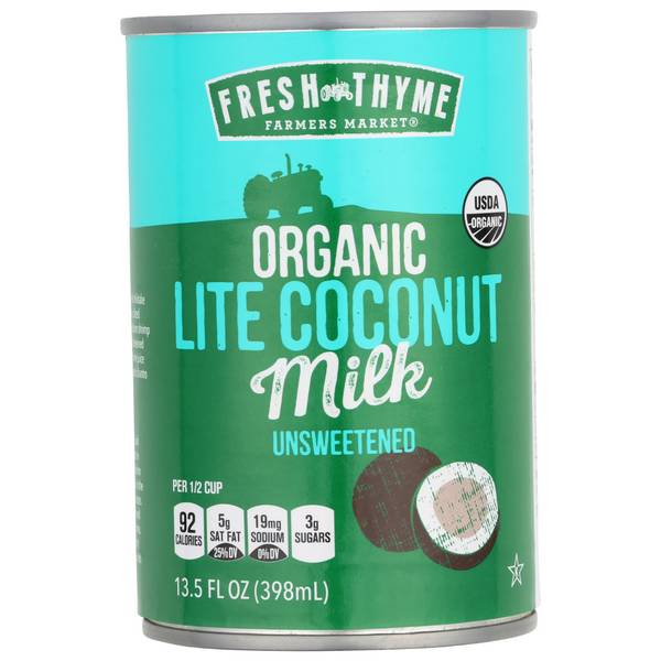 Fresh Thyme Organic Unsweetened Lite Coconut Milk