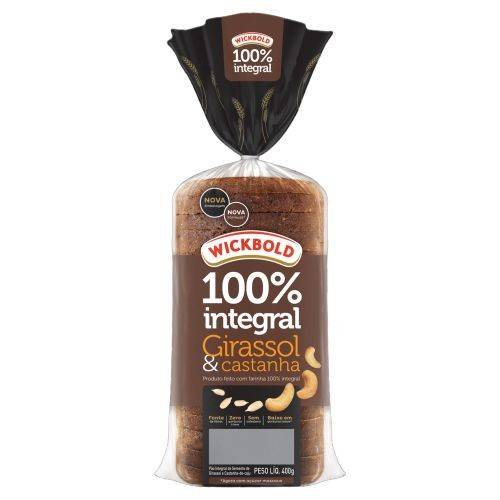 Wickbold pão de forma integral girassol & castanha (400 g)