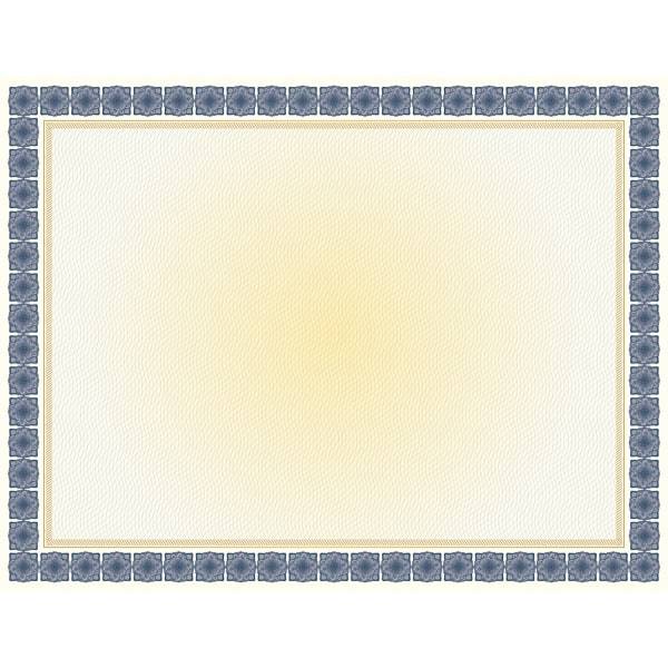 Geographics Certificates Kensington Blue With Gold Foil (15 ct)