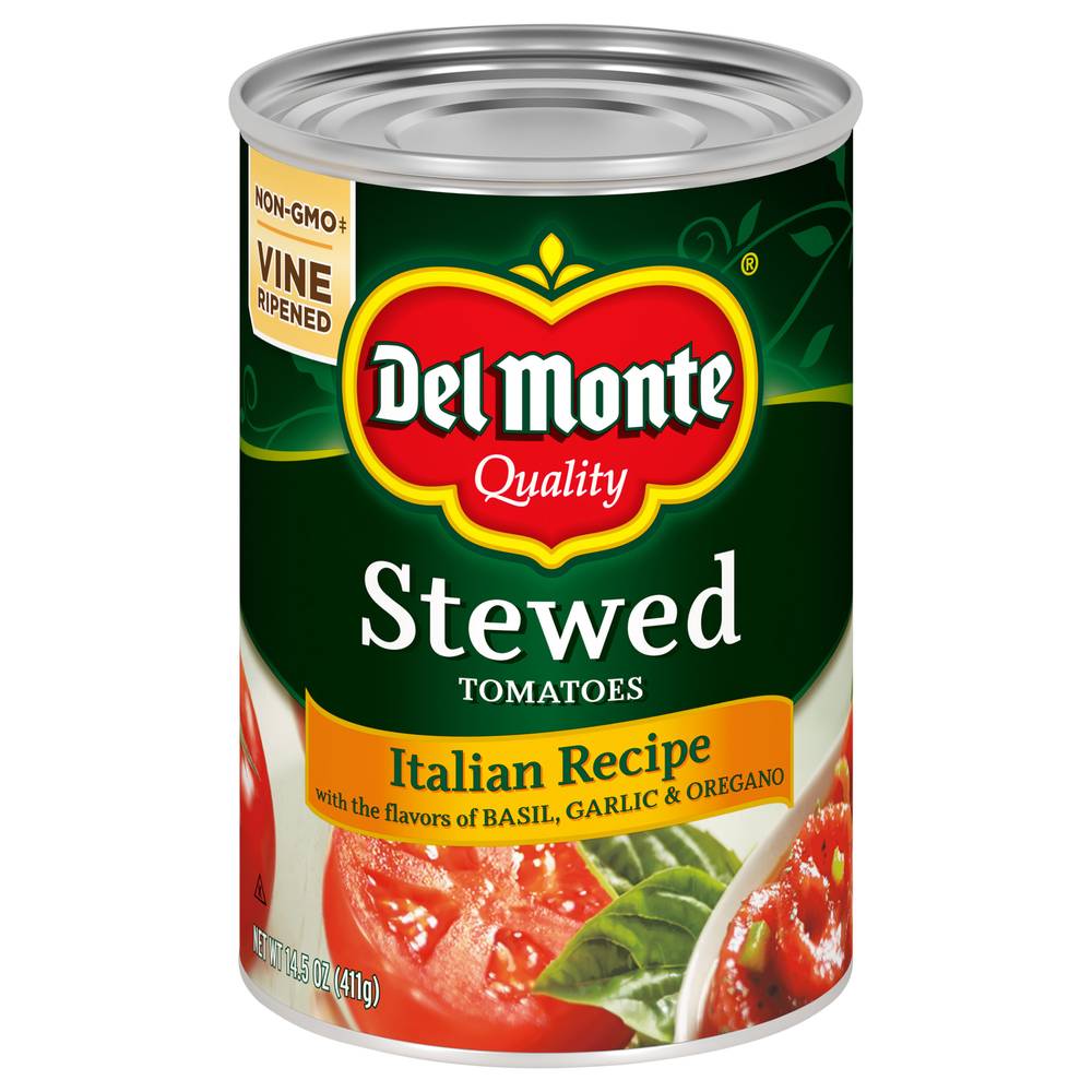 Del Monte Italian Recipe Tomatoes With the Flavors Of Basil, Garlic & Oregano (14.5 oz)