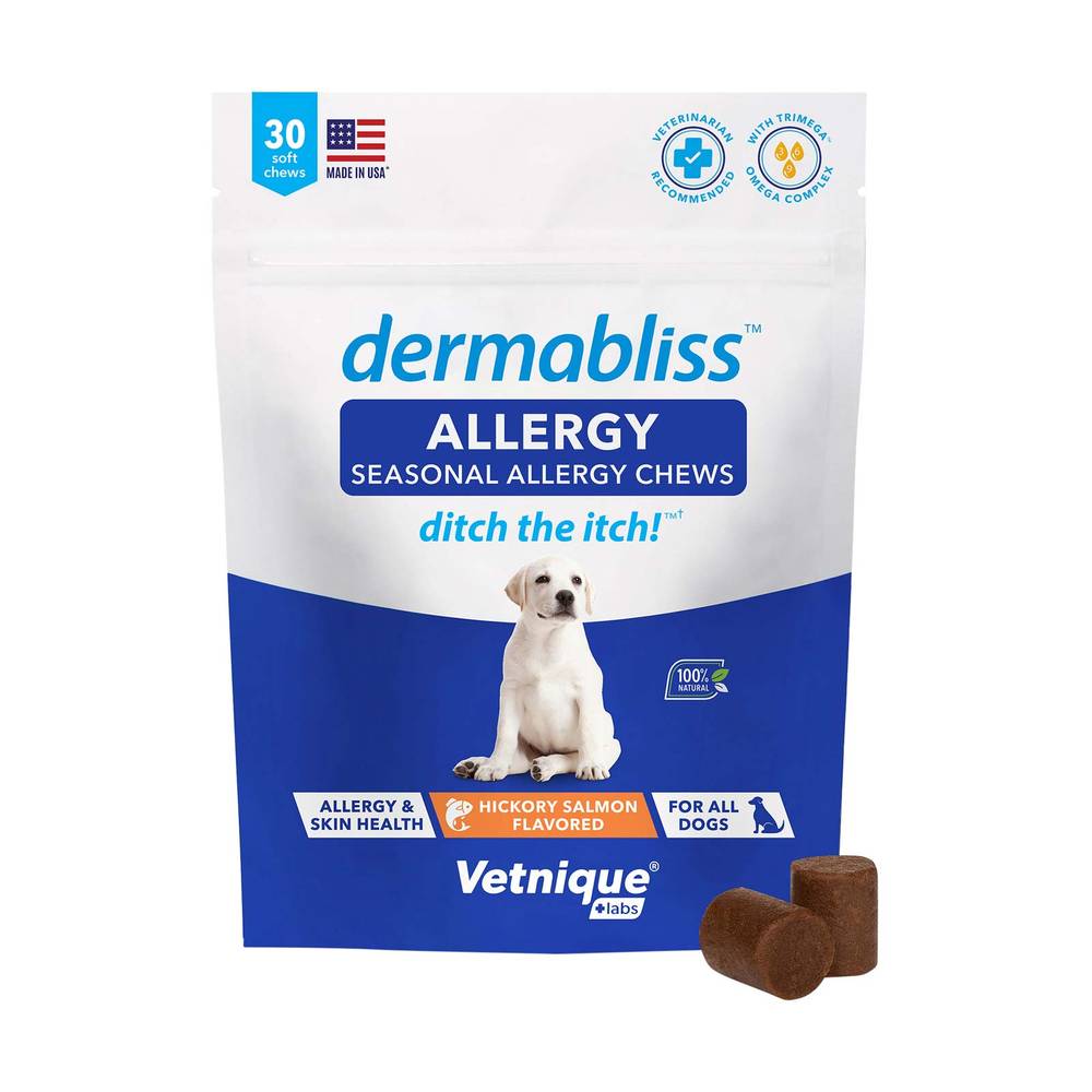 Vetnique Labs Dermabliss Allergy Relief Soft Dog Chew (0.14 oz, 60 ct)