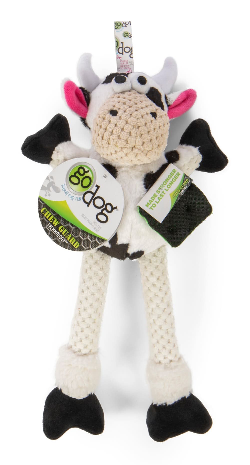 goDog Checkers Plush Plush Dog Toy