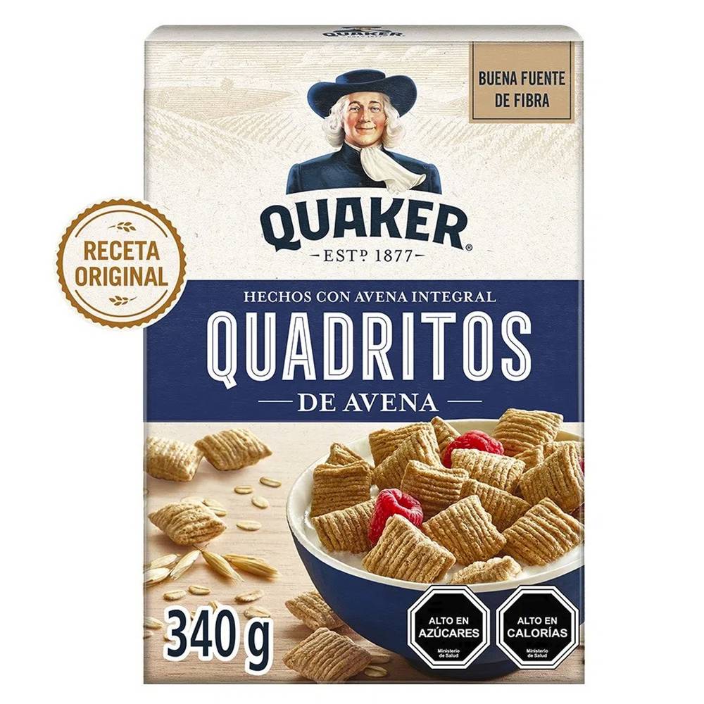 Quaker cereal cuadritos de avena