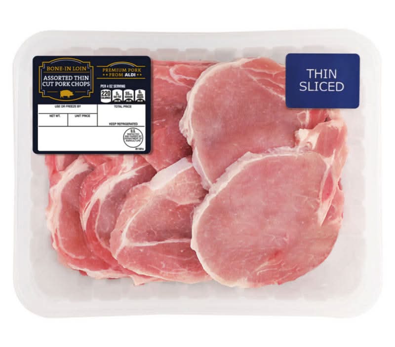 USDA Thin Sliced Bone-In Assorted Pork Chops