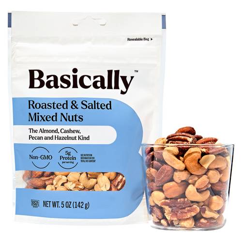 Basically, Roasted & Salted Mixed Nuts (5 oz)