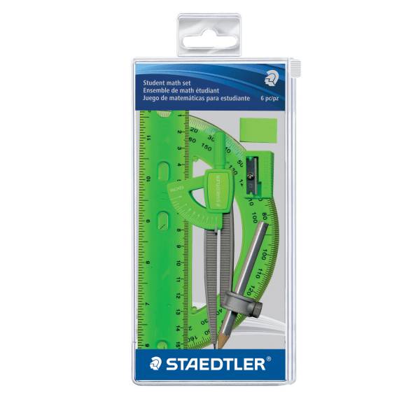 Staedtler 6-piece Math Set Neon