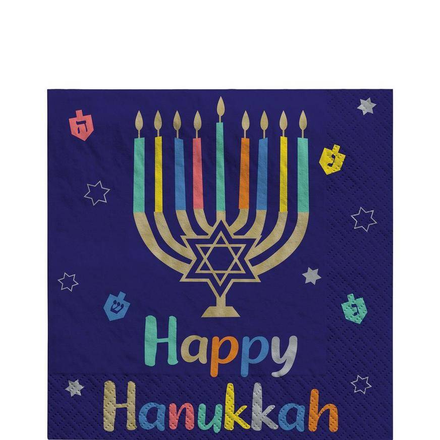 Hanukkah Joy Paper Lunch Napkins, 6.5in, 40ct