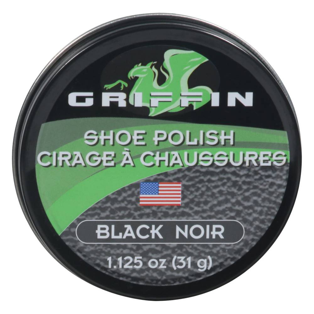 Griffin Premium Black Shoe Polish (1.1 oz)