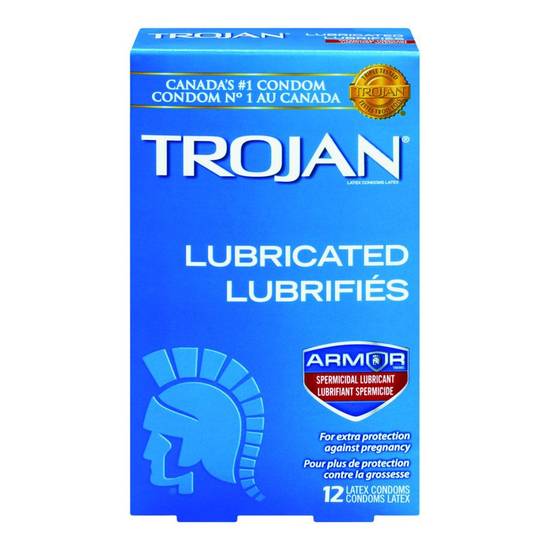 Trojan Spermicidal Lubricant Condoms (12 ea)