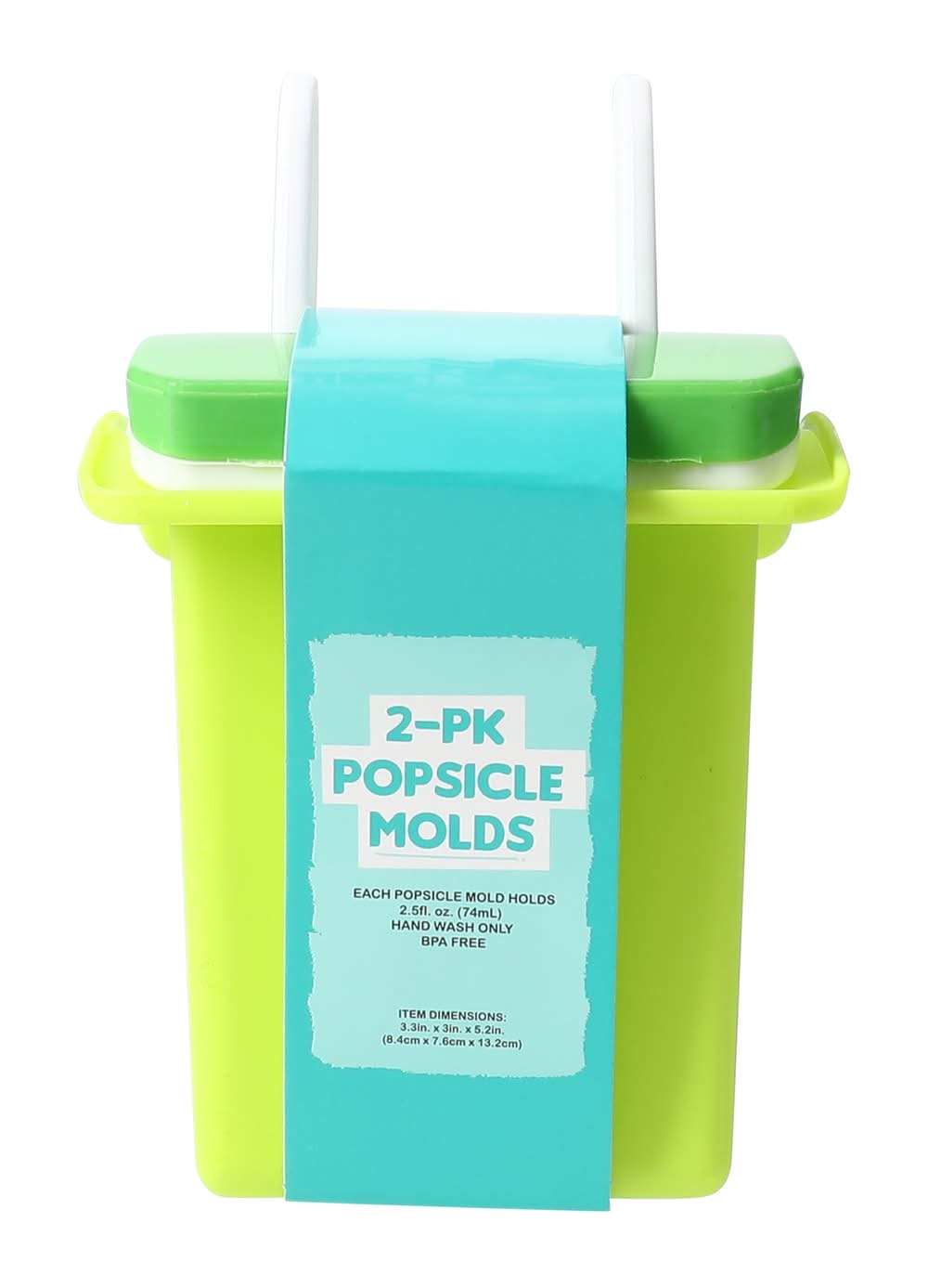 Fruit-Shaped Popsicle Molds 2-Count Lime