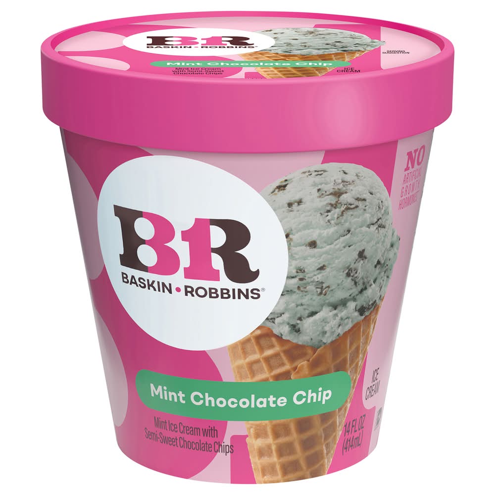 Baskin-Robbins Ice Cream, Mint Chocolate Chip (14 fl oz)