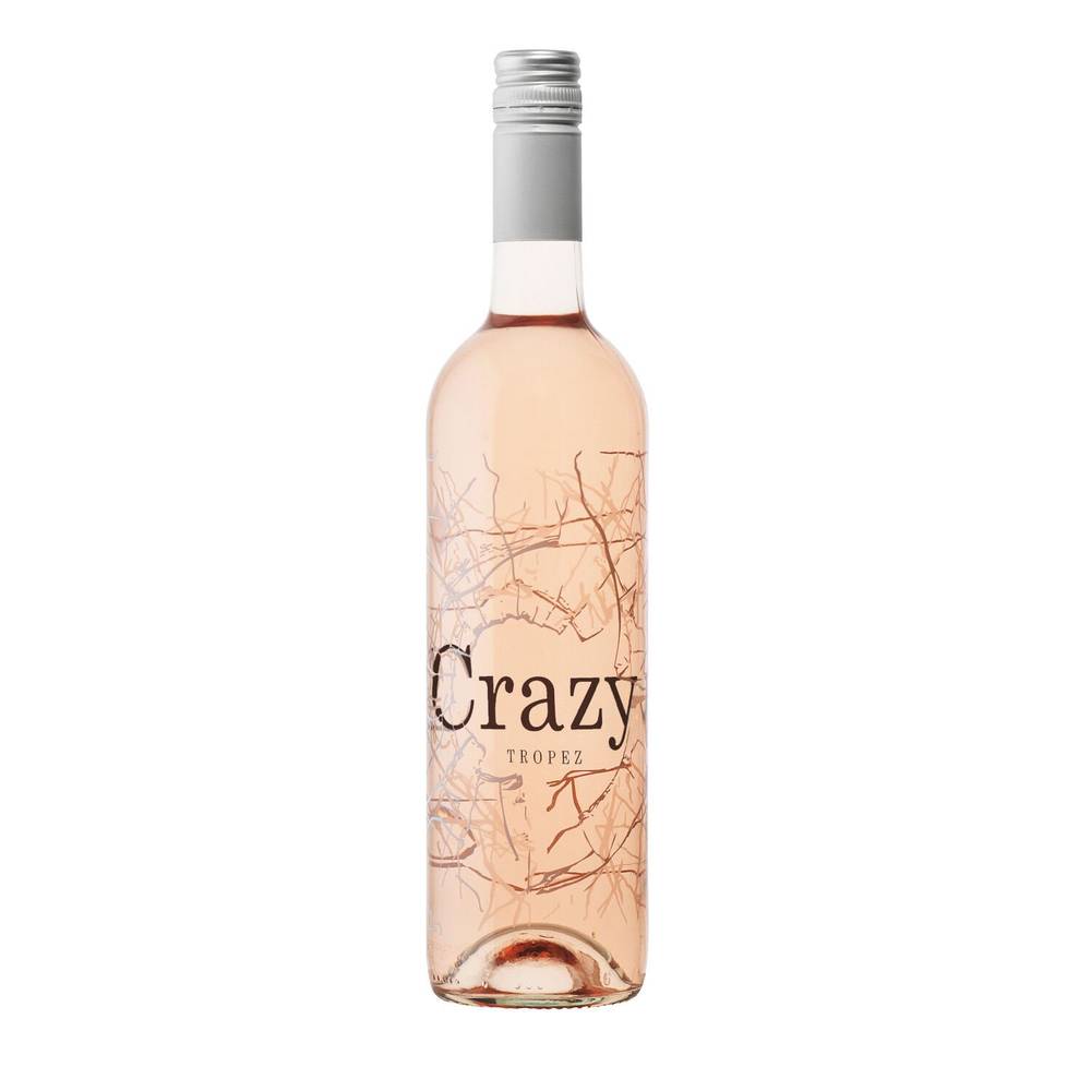 Vin Rosé I.G.P. Méditerranée CRAZY TROPEZ - la bouteille de 75cL