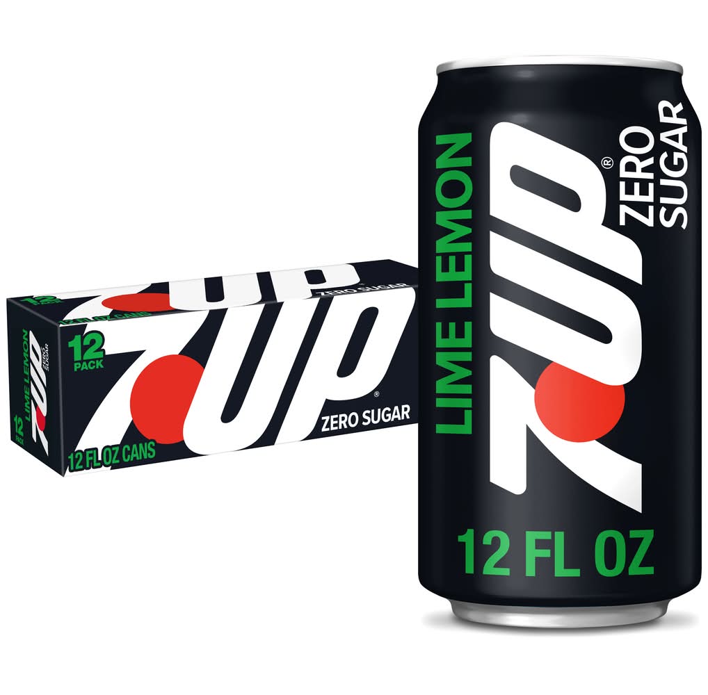 7UP Zero Sugar Lemon Lime Soda (12 x 12 fl oz)