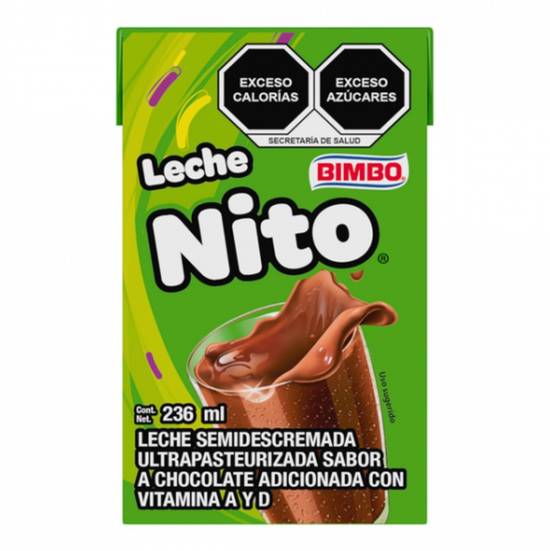 Bimbo leche nito sabor chocolate (cartón 236 ml)