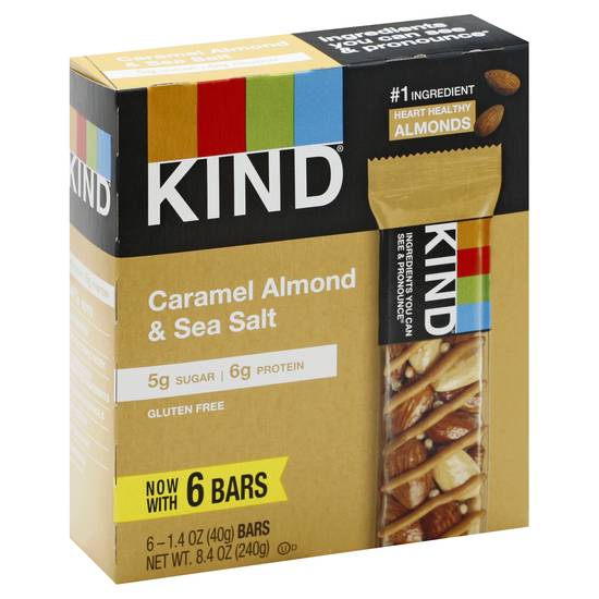 Kind Caramel Almond & Sea Salt Bars (6 ct)