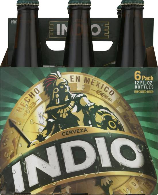 Indio Beer, 6 pack, 12 fl oz 