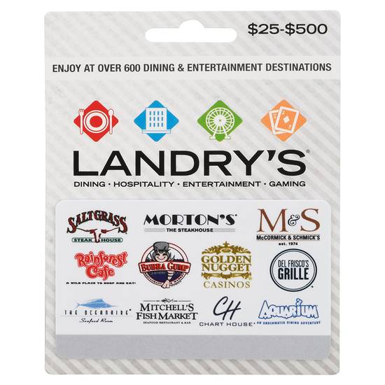 Landry's deals gift card