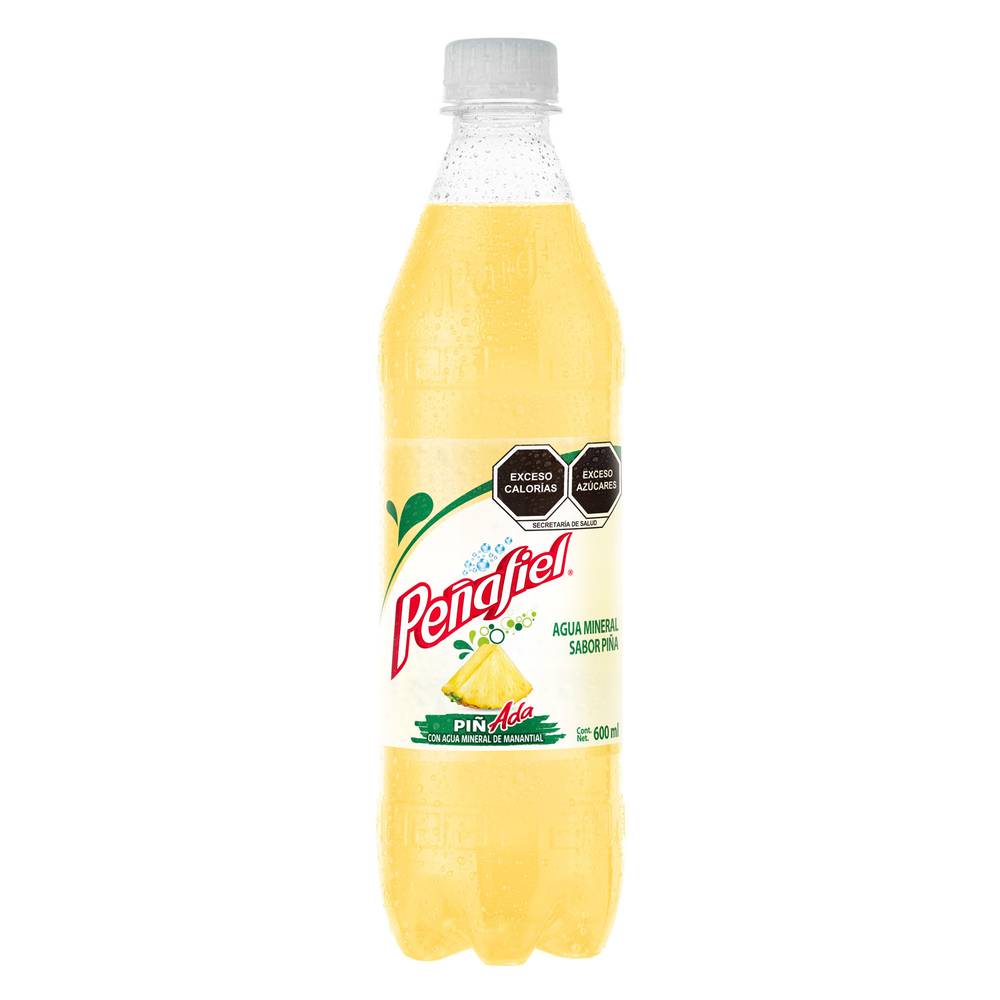 Peñafiel agua mineral sabor piña (botella 600 ml)