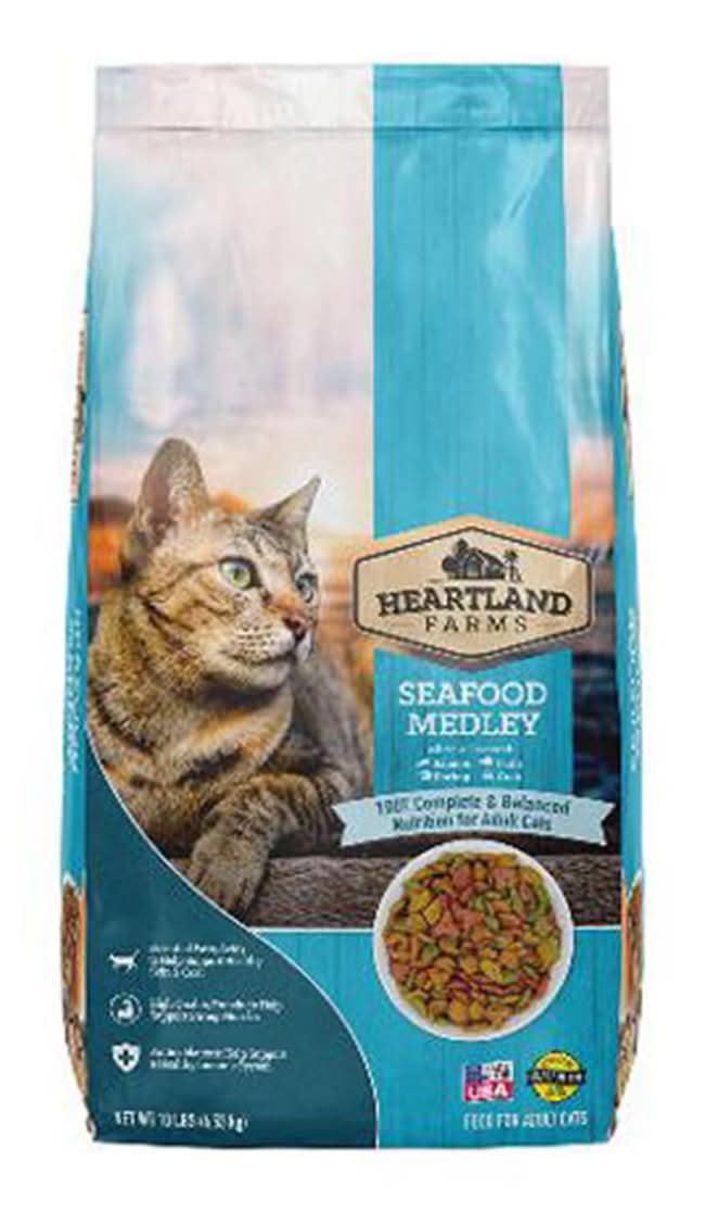 Heartland Farms Dry Seafood Medley For Cats (10 lbs)