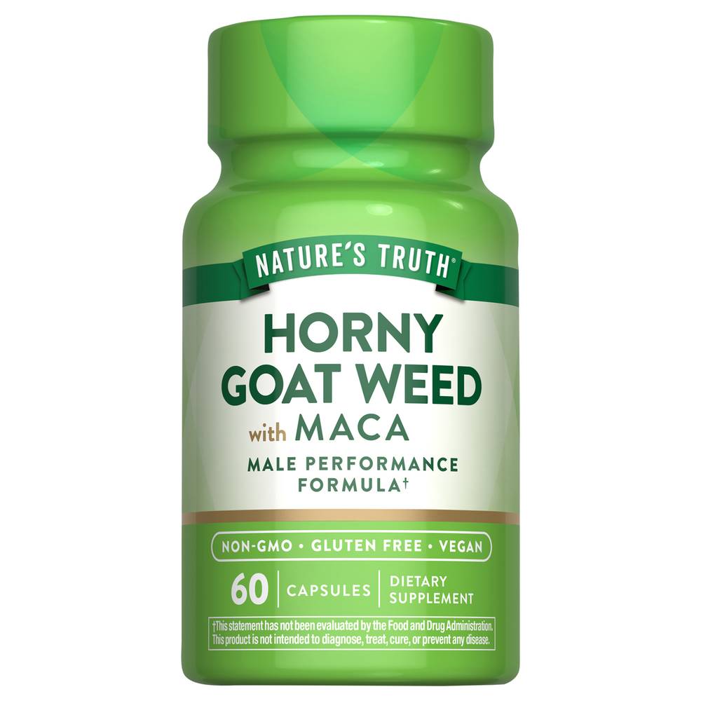 Nature's Truth Horny Goat Weed With Maca Vegetarian Capsules (3.2 oz)