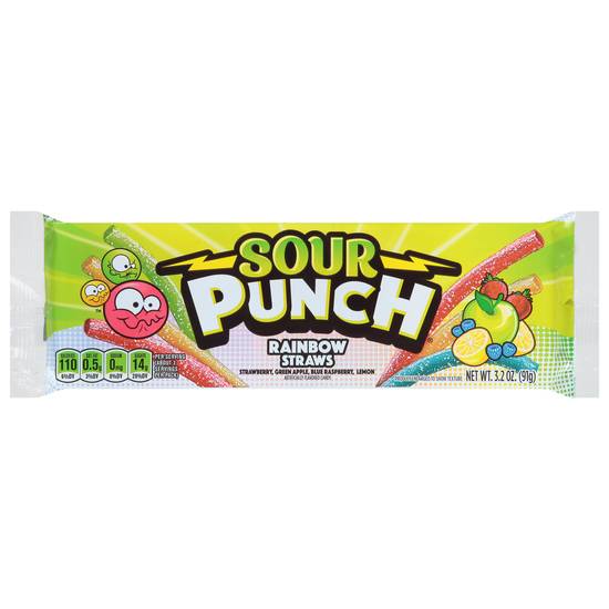 Sour Punch Rainbow Straws Candy