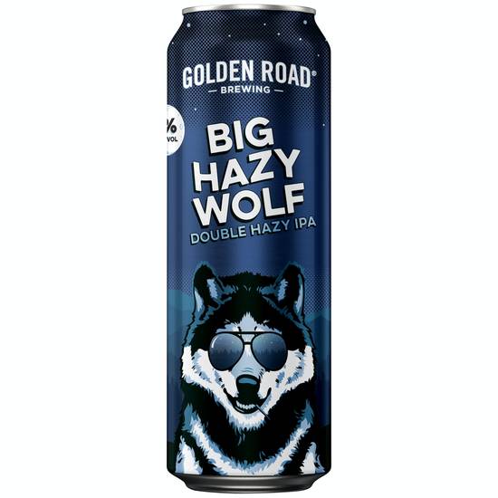 Golden Road Brewing Big Hazy Wolf Double Ipa Beer (19.2 fl oz)