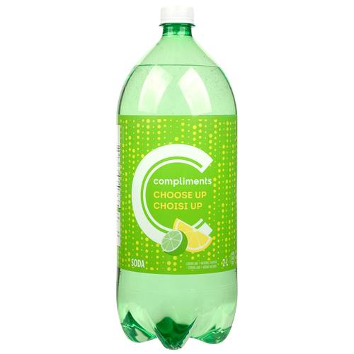 Compliments Soft Drink Choose Up Lemon Lime 2 L (bottle)