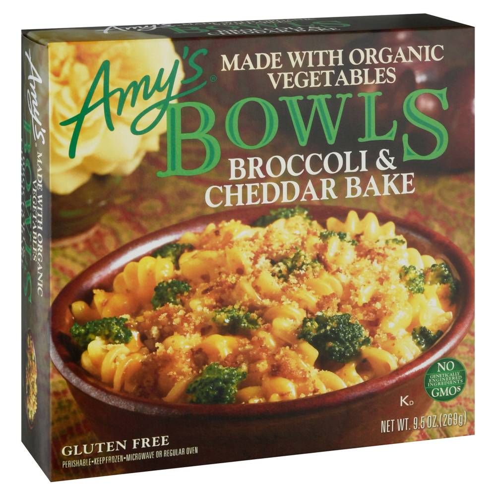 Amy's Bowls Bake Frozen Meals (broccoli-cheddar)