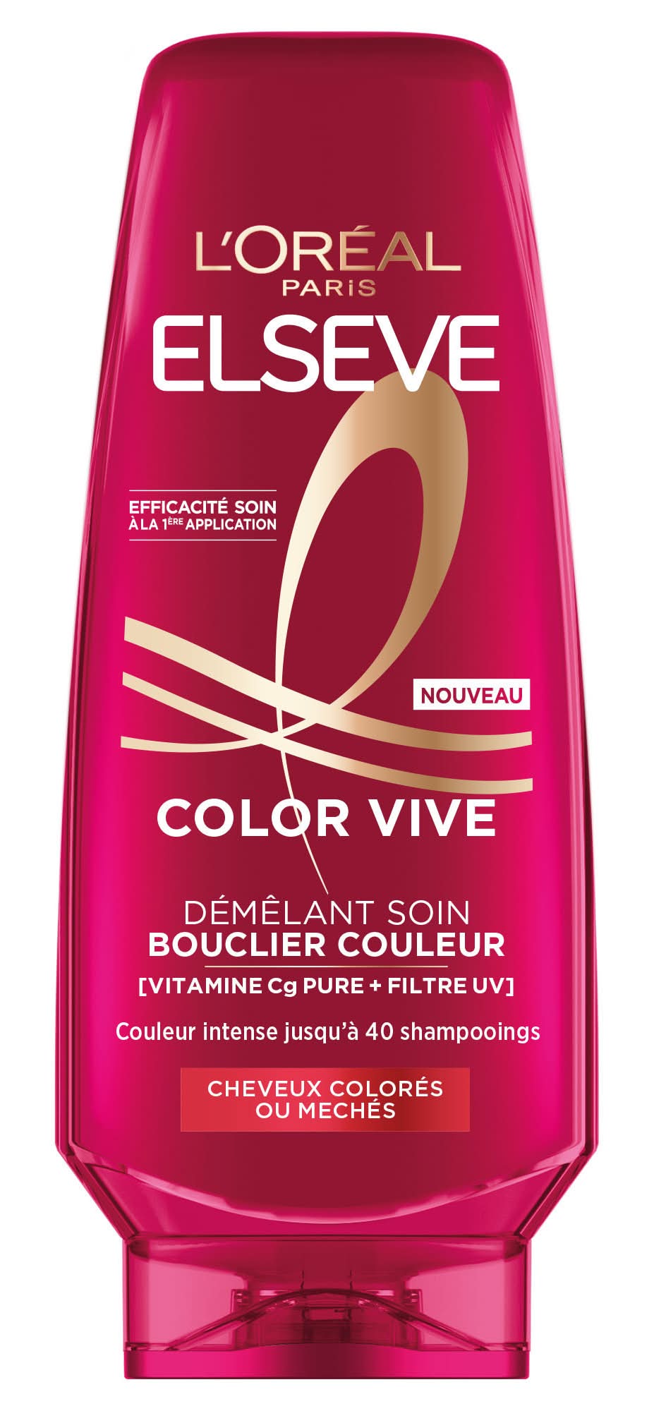 Elseve - Après shampoing color vive démêlant soin bouclier pour cheveux (250ml)