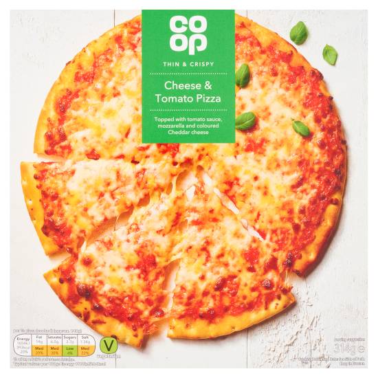 Co-Op Cheese & Tomato Thin & Crispy Pizza 314g