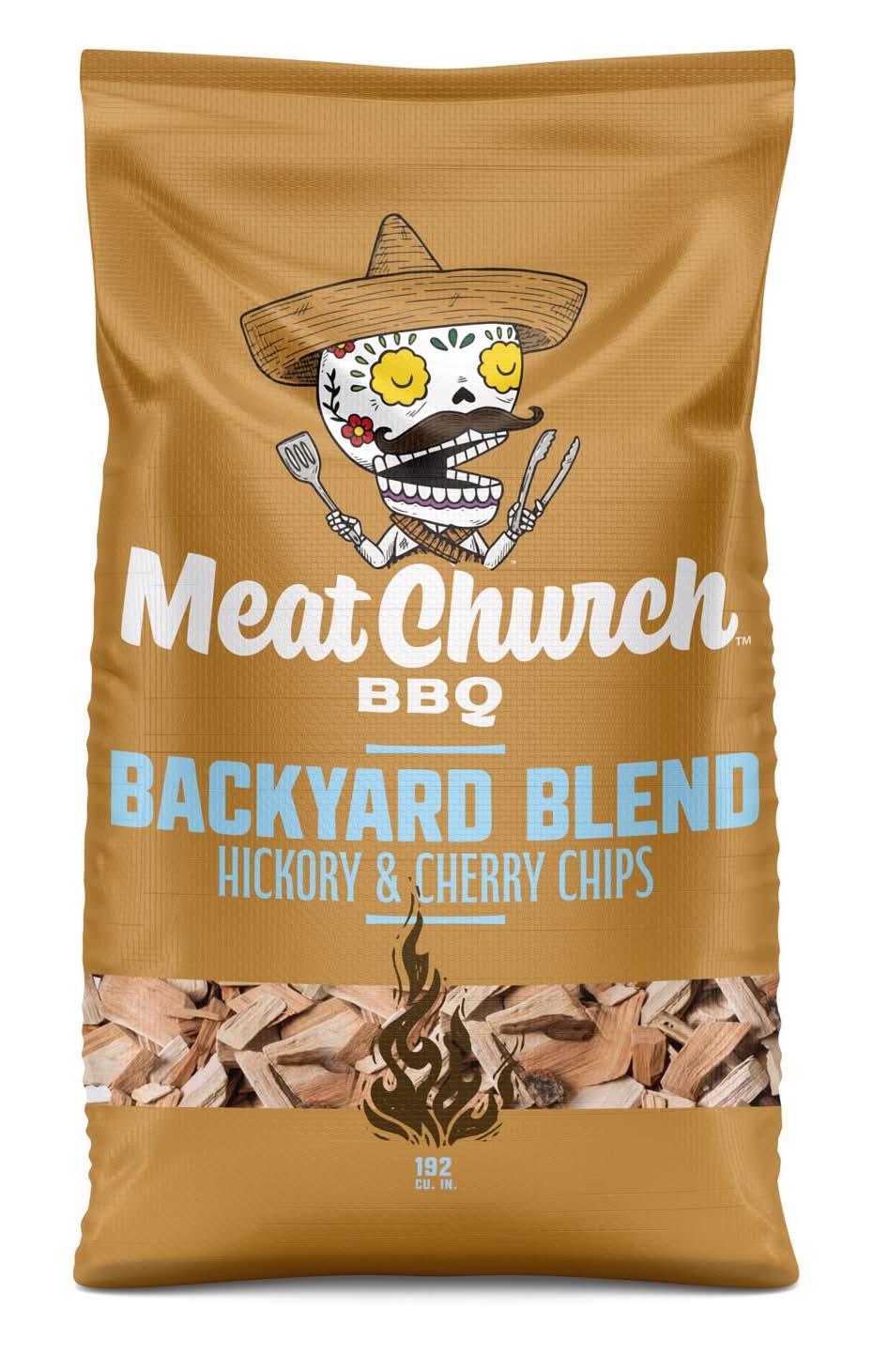 Meat Church Backyard Blend All Natural Hickory Cherry Wood Smoking Chips 192 Cu In
