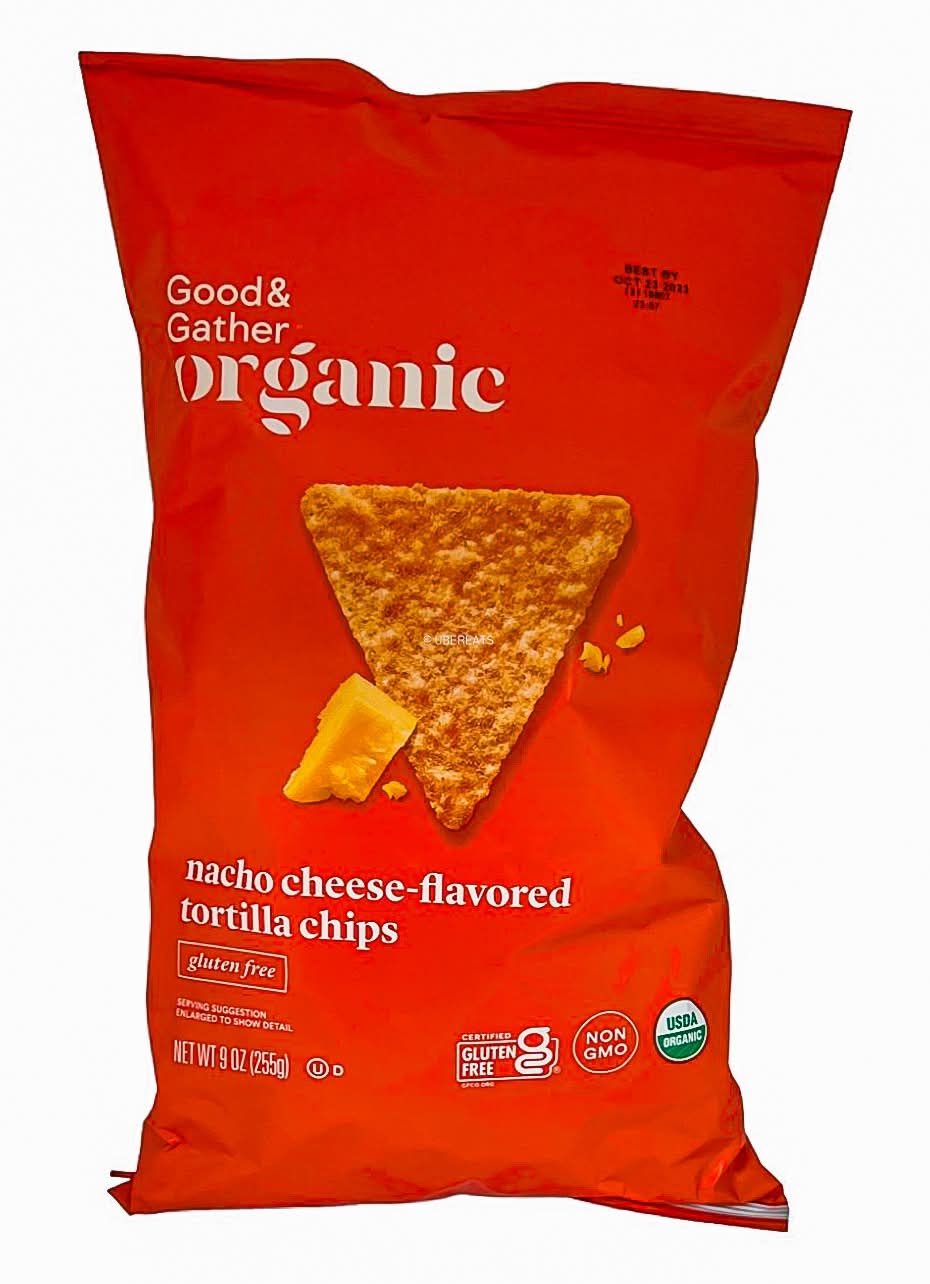Good & Gather Organic Tortilla Chips, Nacho Cheese (9 oz)