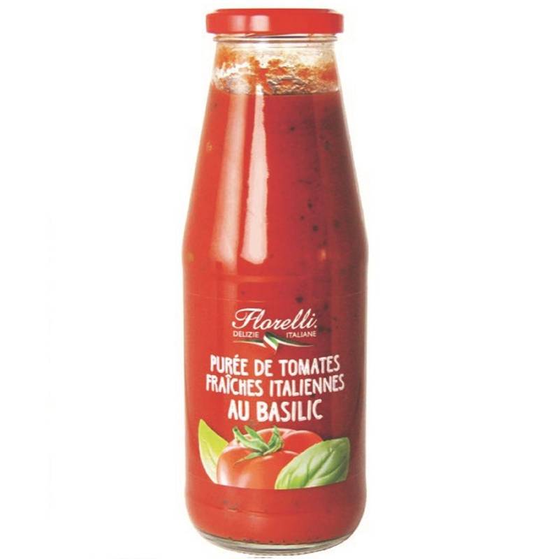 Florelli - Purée de tomates italiennes au basilic (700g)