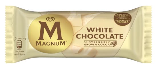 Magnum Vanilla, White Chocolate Ice Cream Stick (110ml)