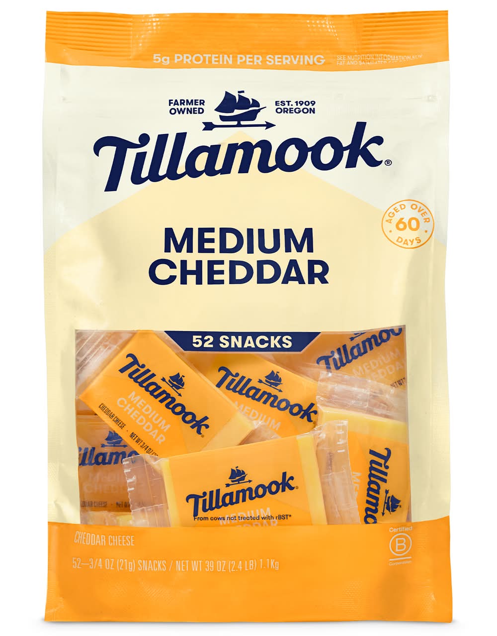 Tillamook Medium Cheddar Cheese (21.26 g)