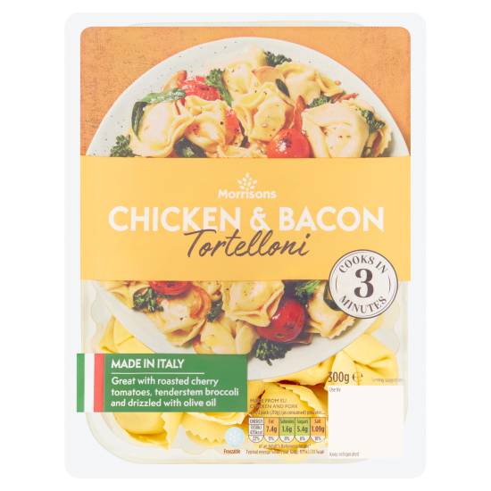 Morrisons Chicken & Bacon Tortelloni Pasta (300g)