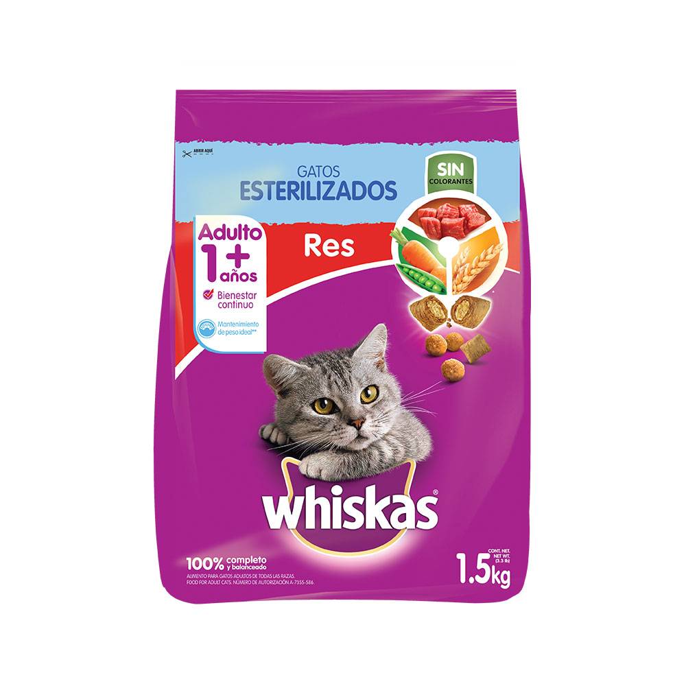 Whiskas alimento para esterilizados (res)