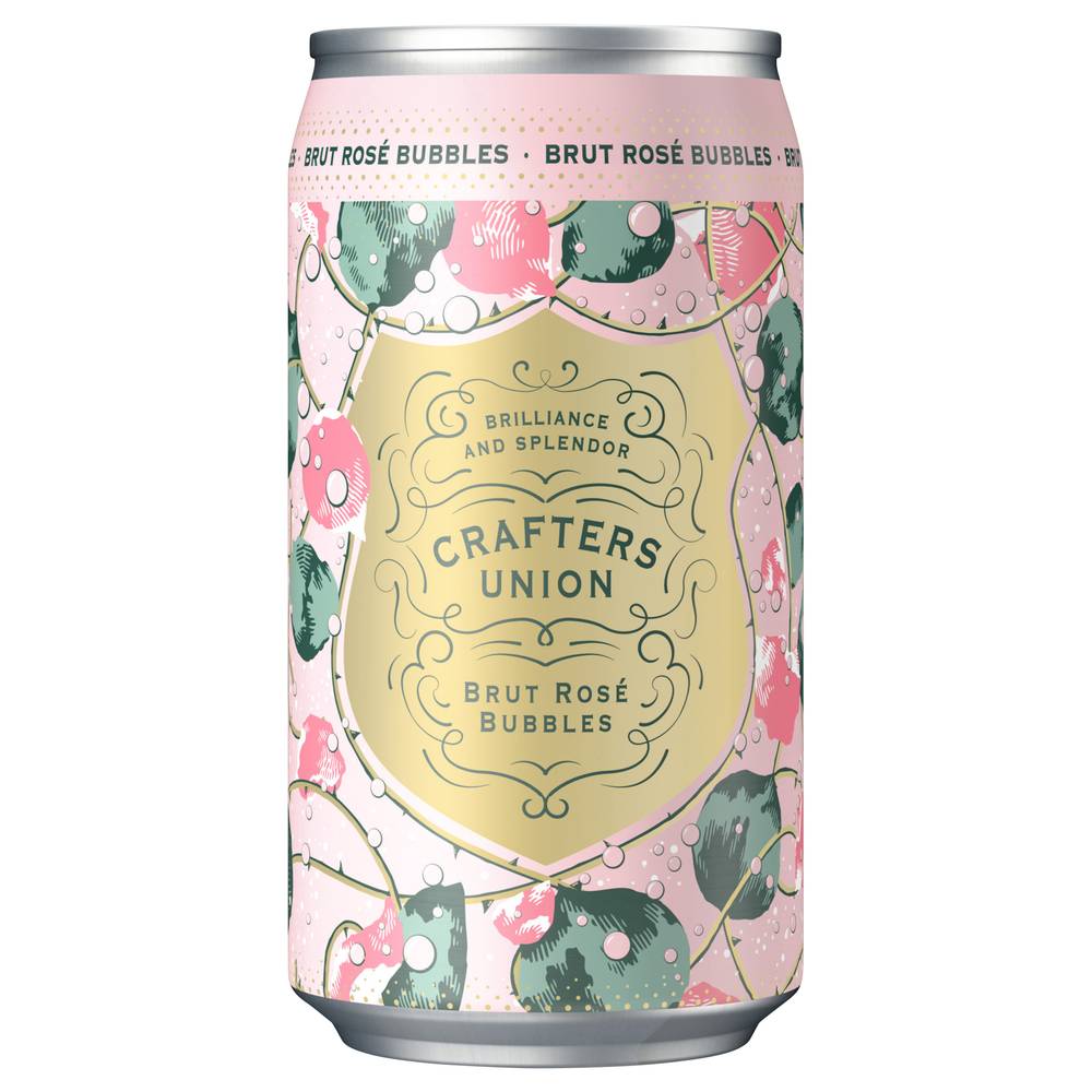 Crafters Union California Brut Rose Bubbles Sparkling Wine (375 ml)